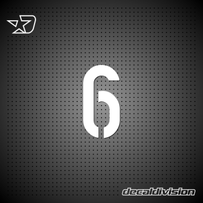 Vinyl Number 6 - DIN STENCIL